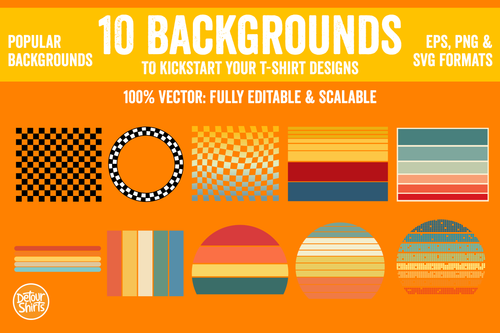 10 Backgrounds for T-Shirts