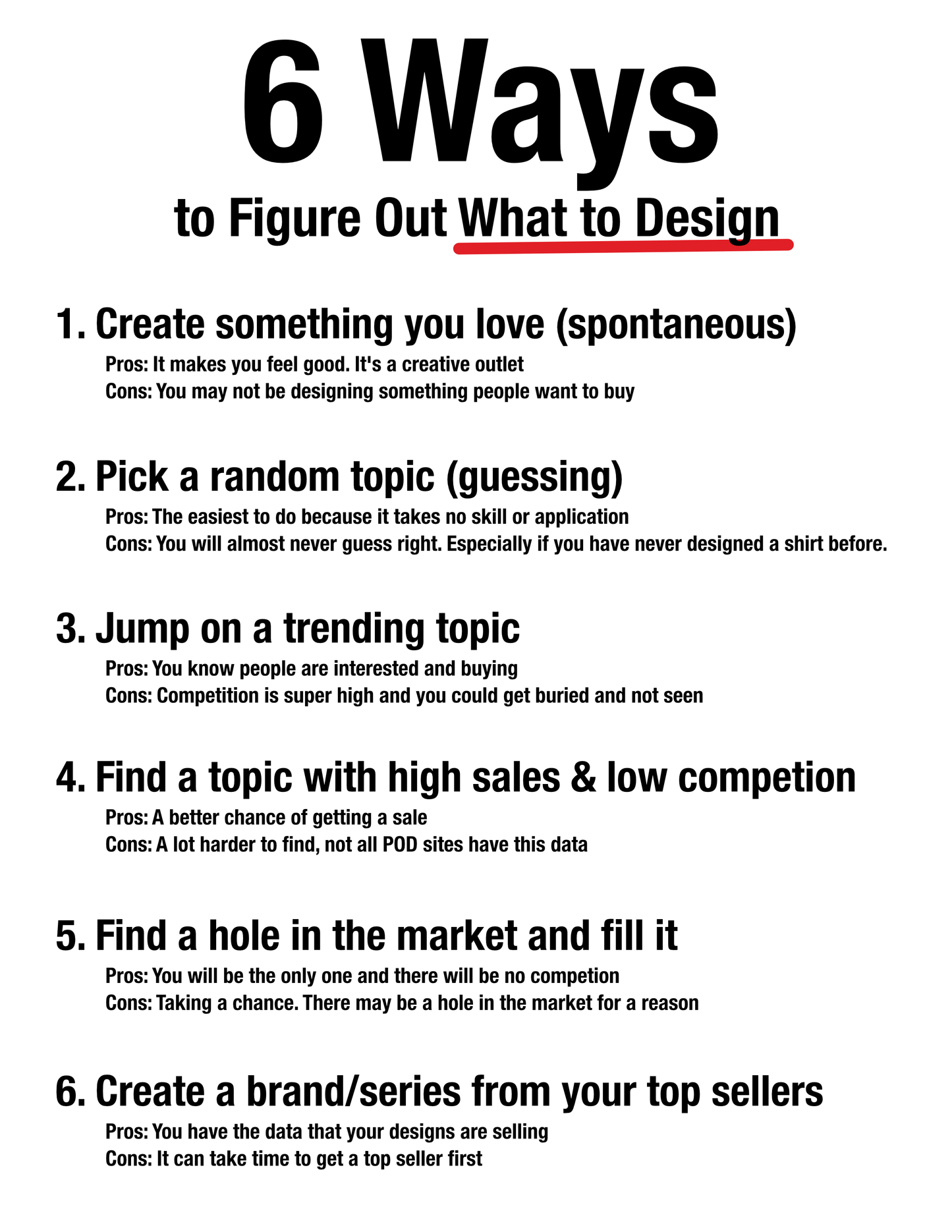 6 Ways to Figure Out What to Design for Print on Demand