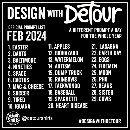 Design with Detour February 2024 Prompts