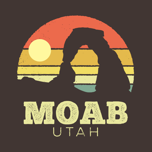 Moab Utah Vintage Sunset