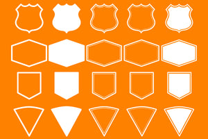 Vector badges and shapes