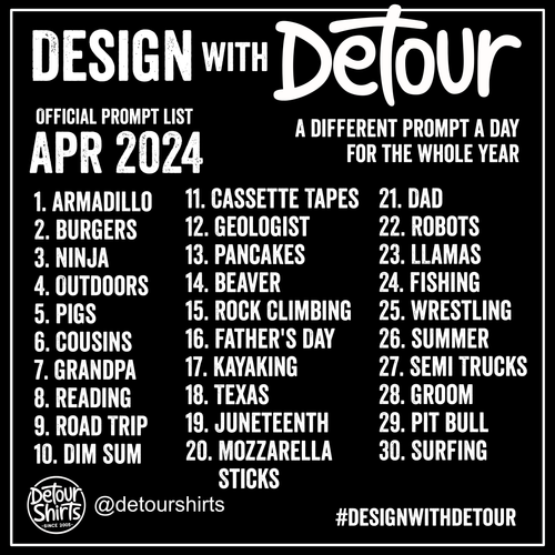 Design with Detour April 2024 Prompts