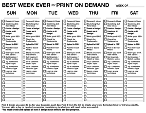 Best Week Ever for Print on Demand