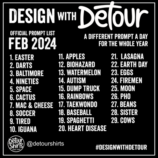 Design with Detour February 2024 Prompts