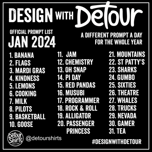 Design with Detour January 2024 Prompts