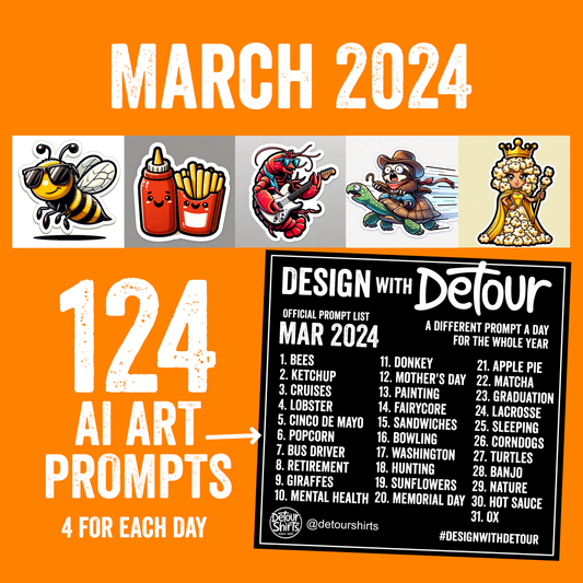 March 2024 -124 AI Art Prompts