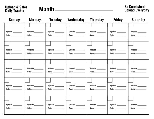 Upload & Sales Daily Tracker
