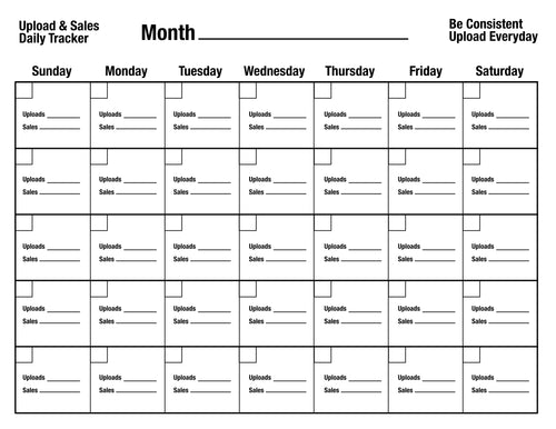 Upload & Sales Daily Tracker