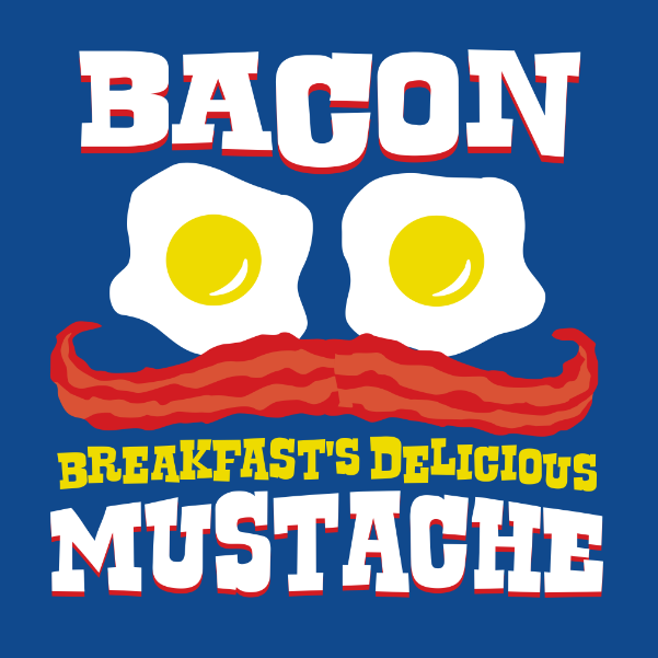 Bacon Mustache T-Shirt