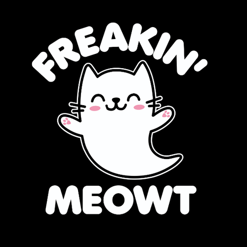 Freakin Meowt Kawaii Cat Ghost