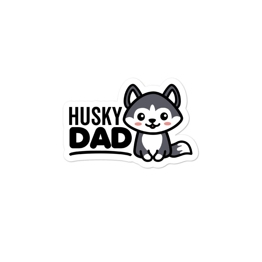 Husky Dad Dog Lover Stickers