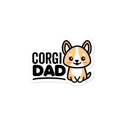 Corgi Dad Dog Lover Stickers