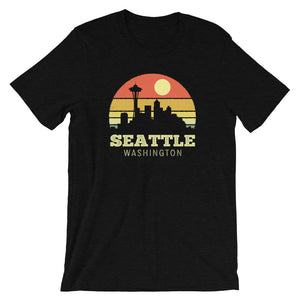 Seattle Washington Vintage Sunset Shirt