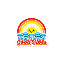 Load image into Gallery viewer, High Tides and Good Vibes Rainbow Kawaii Stickers