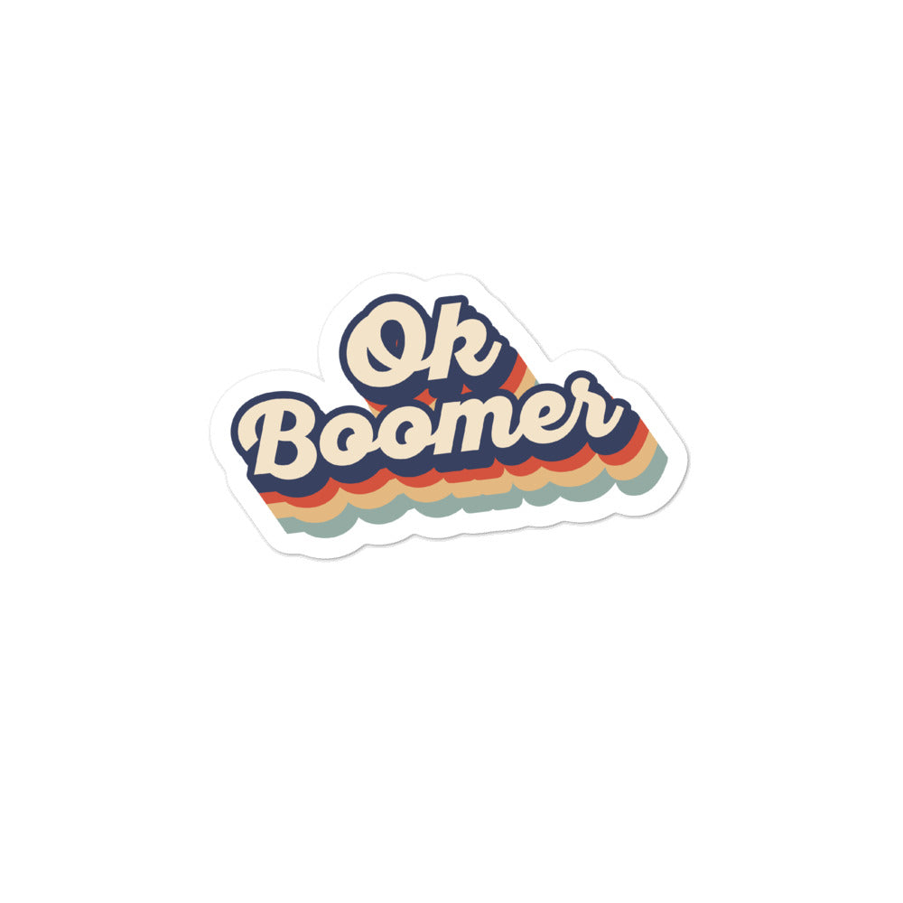 Vintage Retro Ok Boomer Stickers