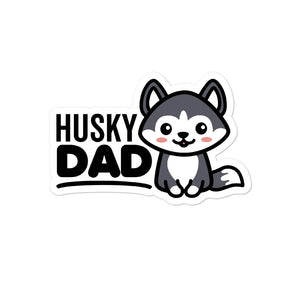 Husky Dad Dog Lover Stickers