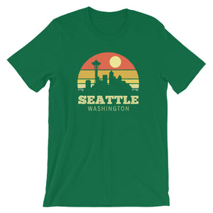 Seattle Washington Vintage Sunset Shirt