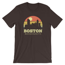 Load image into Gallery viewer, Boston Massachusetts Vintage Sunset Shirt