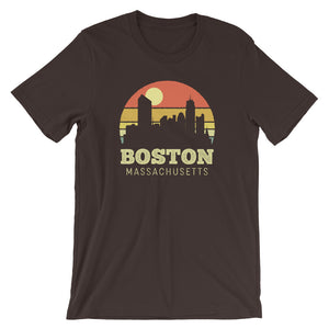Boston Massachusetts Vintage Sunset Shirt