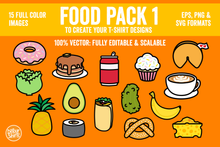 Load image into Gallery viewer, Vector Food Pack Artwork