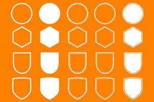 Vector badges and shapes