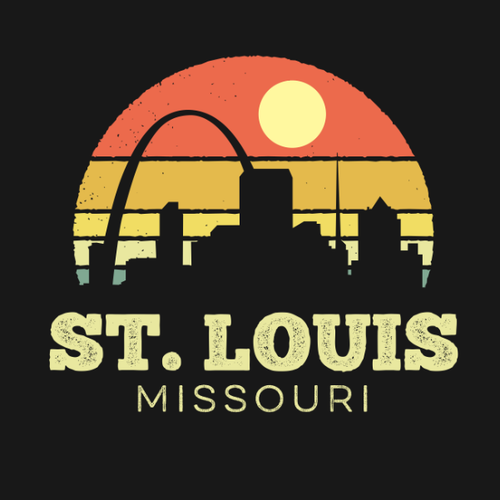 St Louis Missouri Vintage Sunset
