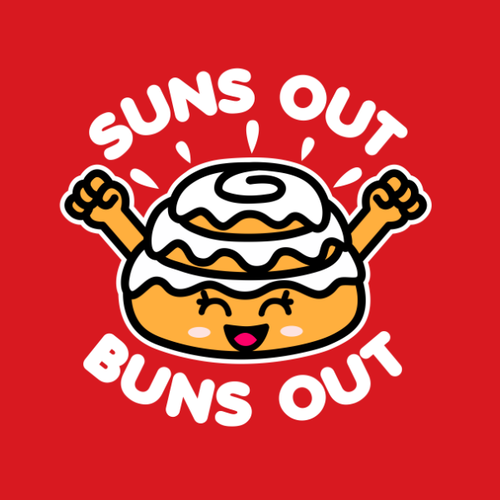 Suns Out Buns Out Cute Kawaii Roll